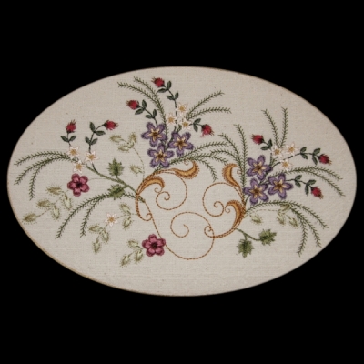 Victorian Floral Machine Embroidery Design